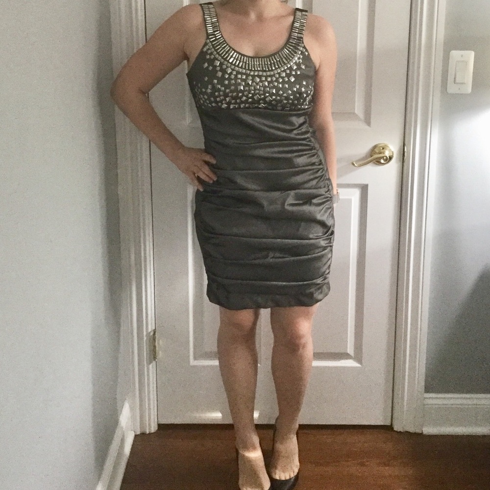 Jessica McClintock Studded Dress